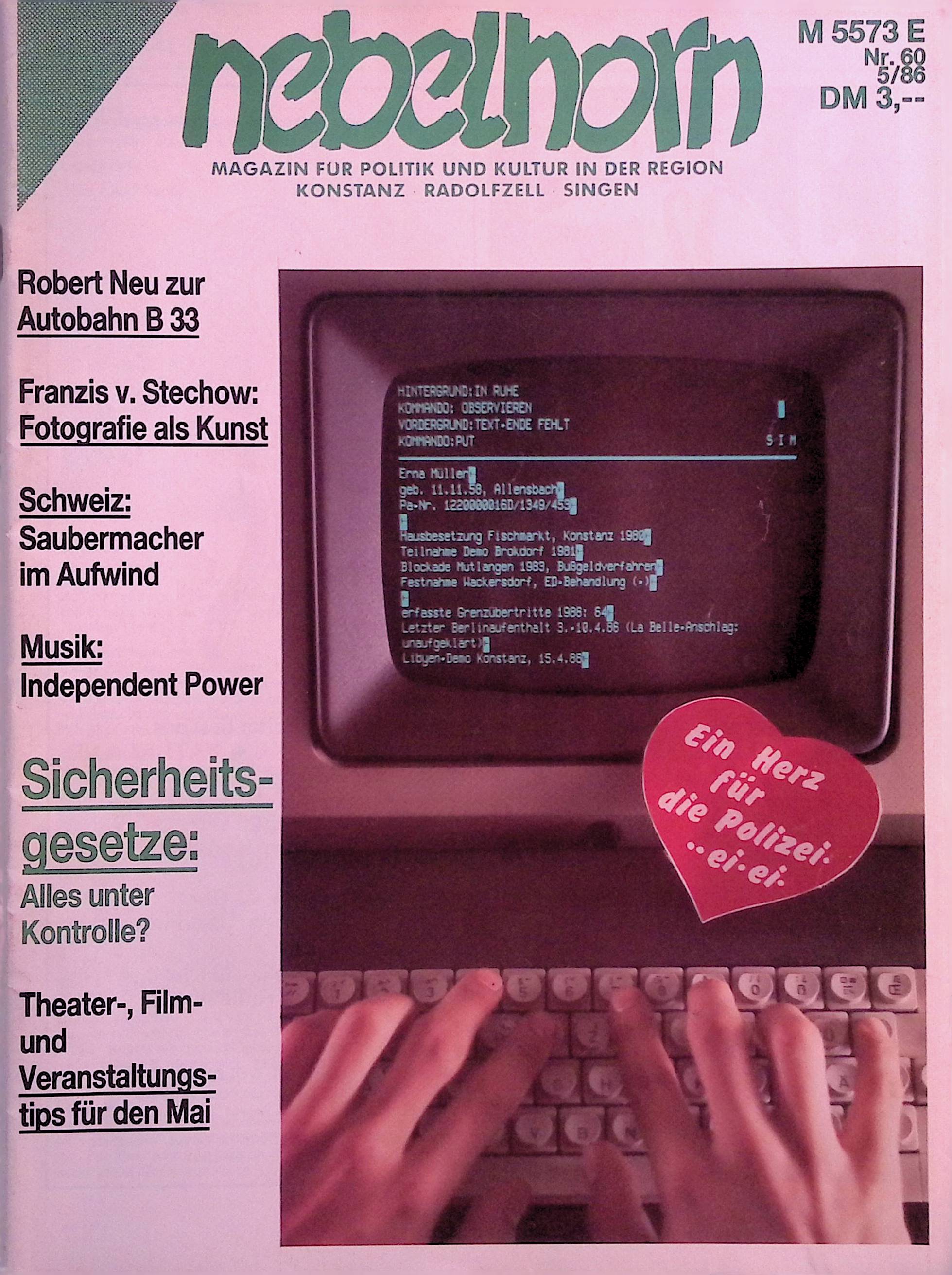 Heft 60 von 1986