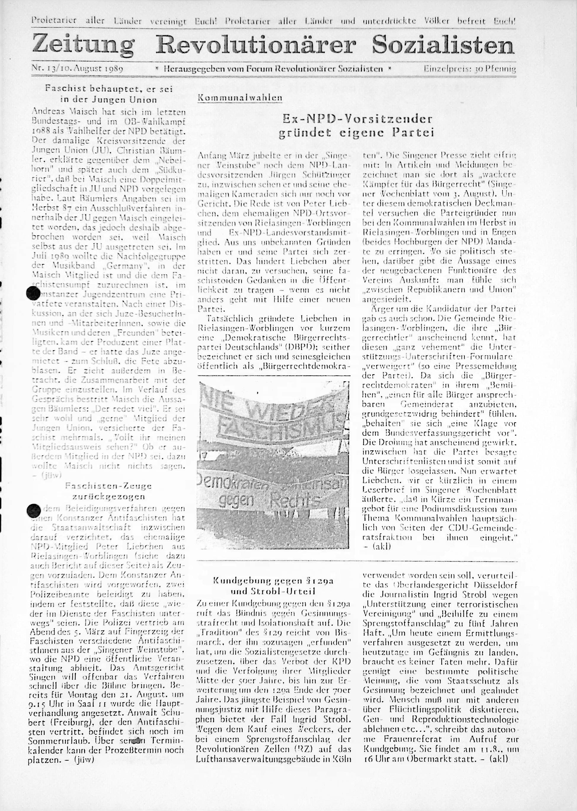 Heft 03/13 vom 10.08.1989